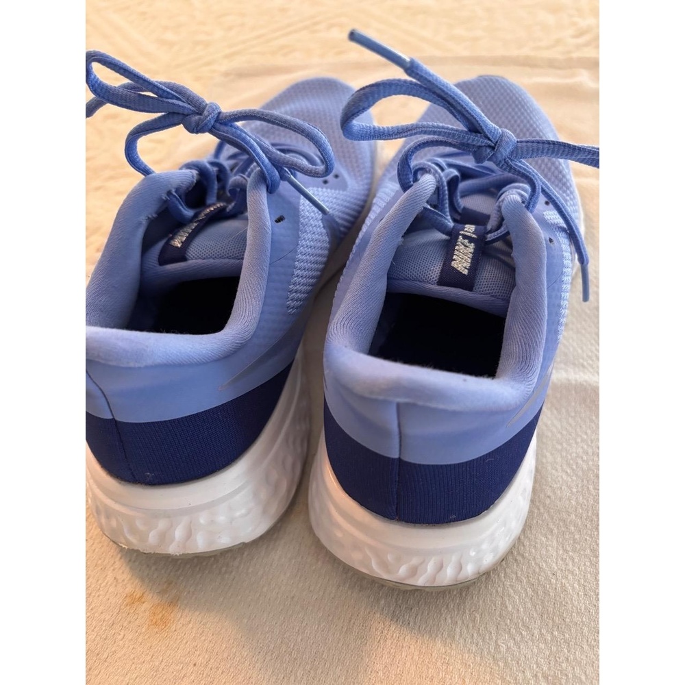 NIKE REVOLUTION Light Blue Periwinkle Lace-up Mesh Upper Running Shoes Wm Size 9 - Picture 6 of 6
